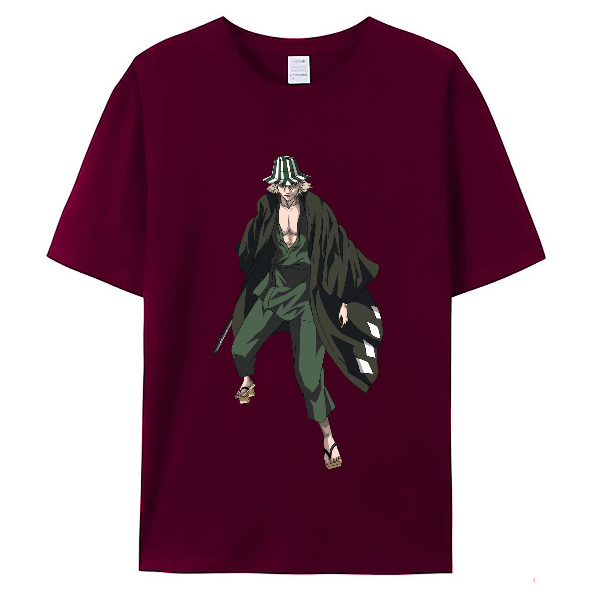 （画像用） "ブリーチ 浦原 喜助（うらはら きすけ） BLEACH Urahara Kisuke " レディースカジュアルプリントTシャツ（綿100％）